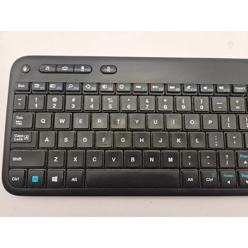Logitech Black K400r Wireless Slim Multi-Touch Keyboard Touchpad No USB Dongle